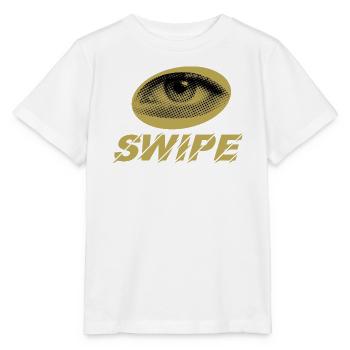 Golden Eye Halftone Swipe - Stanley/Stella MINI CREATOR Kids’ T-Shirt - white - Front - Maike (125cm)