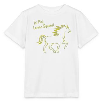 Isi Pisi Lemon Squeezi - Yellow - by Maison Bichon - Stanley/Stella MINI CREATOR Kids’ T-Shirt - white - Front - Maike (125cm)