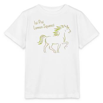 Isi Pisi Lemon Squeezi - Lemon - by Maison Bichon - Stanley/Stella MINI CREATOR Kids’ T-Shirt - white - Front - Maike (125cm)