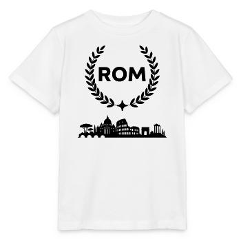 Rome Skyline - Stanley/Stella MINI CREATOR Kids’ T-Shirt - white - Front - Maike (125cm)