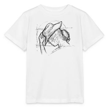 Horse Girl Scribble BLACK - Stanley/Stella Kinder T-Shirt MINI CREATOR  - Weiß - Vorne - Maike (125cm)