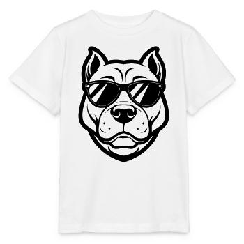 Pitbull Sunglasses - Stanley/Stella MINI CREATOR Kids’ T-Shirt - white - Front - Maike (125cm)
