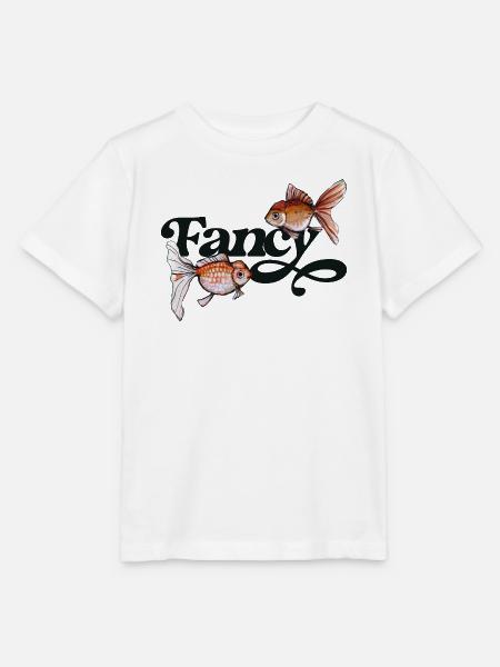 Fancy Goldfish-Schriftdruck - Stanley/Stella Kinder T-Shirt MINI CREATOR  - Weiß