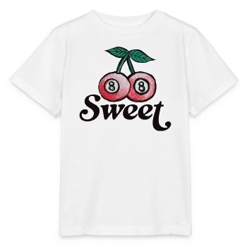 Sweet Cherry Duo Graphic on Apparel - Stanley/Stella MINI CREATOR Kids’ T-Shirt - white - Front - Maike (125cm)