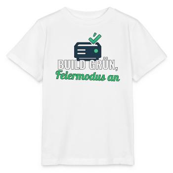 Release‑Shirt für Devs – Build grün, Feier an - Stanley/Stella Kinder T-Shirt MINI CREATOR  - Weiß - Vorne - Maike (125cm)