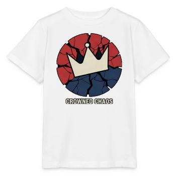 CROWNED CHAOS – Broken Crown Symbol - Stanley/Stella MINI CREATOR Kids’ T-Shirt - white - Front - Maike (125cm)