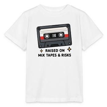 Retro Cassette Tape 80s 90s Nostalgia Vintage Musi - Stanley/Stella MINI CREATOR Kids’ T-Shirt - white - Front - Maike (125cm)