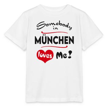 München Stadt Urban T-Shirt City Heimatliebe Town - Stanley/Stella Kinder T-Shirt MINI CREATOR  - Weiß - Vorne - Maike (125cm)