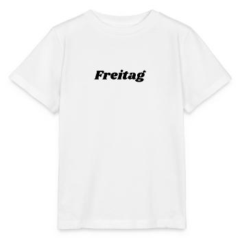 Freitag Schriftzug - Stanley/Stella Kinder T-Shirt MINI CREATOR  - Weiß - Vorne - Maike (125cm)