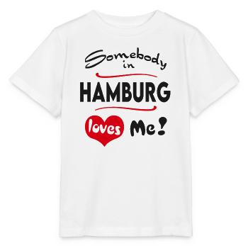 Hamburg Stadt Urban T-Shirt City Heimatliebe Town - Stanley/Stella MINI CREATOR Kids’ T-Shirt - white - Front - Maike (125cm)