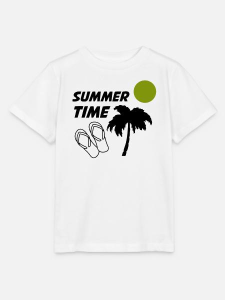 Summertime - Stanley/Stella Kinder T-Shirt MINI CREATOR  - Weiß