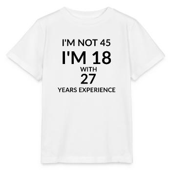 45 Birthday - Stanley/Stella MINI CREATOR Kids’ T-Shirt - white - Front - Maike (125cm)