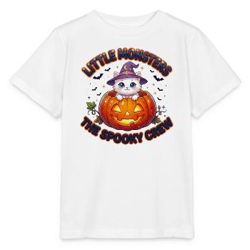 Little Monsters The Spooky Crew - Stanley/Stella MINI CREATOR Kids’ T-Shirt - white - Front - Maike (125cm)