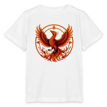 Phönix aus der Asche – Neuanfang & Transformation - Stanley/Stella Kinder T-Shirt MINI CREATOR  - Weiß - Vorne - Maike (125cm)