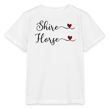 Shire Horse with a Heart - Stanley/Stella MINI CREATOR Kids’ T-Shirt - white - Front - Maike (125cm)