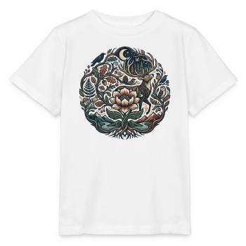 Moon Forest Blossom Trail - Stanley/Stella MINI CREATOR Kids’ T-Shirt - white - Front - Maike (125cm)