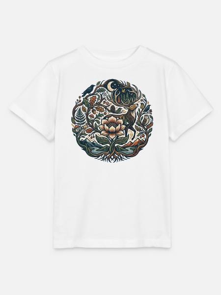 Mondwald Blütenpfad - Stanley/Stella Kinder T-Shirt MINI CREATOR - Weiß