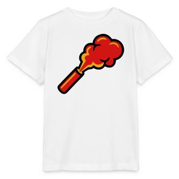 Bengal Fire Pyro Smoke Icon - Stanley/Stella MINI CREATOR Kids’ T-Shirt - white - Front - Maike (125cm)