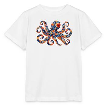 Patchwork Octopus Color Magic - Stanley/Stella MINI CREATOR Kids’ T-Shirt - white - Front - Maike (125cm)