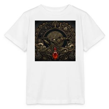 Mechanical whale with red gem - Stanley/Stella MINI CREATOR Kids’ T-Shirt - white - Front - Maike (125cm)