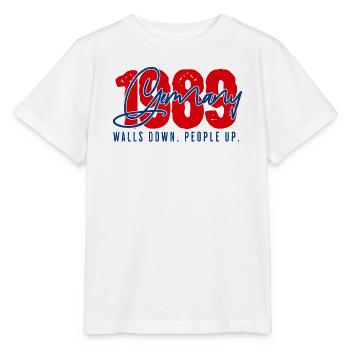 1989 Germany – Walls Down. People Up | Fall of the Berlin Wall - Stanley/Stella MINI CREATOR Kids’ T-Shirt - white - Front - Maike (125cm)