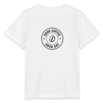 Good Coffee Good Day – Kaffee Design - Stanley/Stella MINI CREATOR Kids’ T-Shirt - white - Front - Maike (125cm)