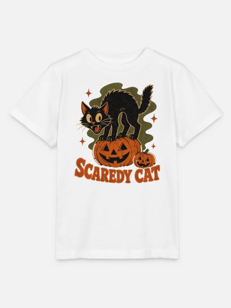 Angsthase am Kürbis-Halloween - Stanley/Stella Kinder T-Shirt MINI CREATOR - Weiß