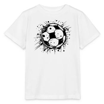 Fußball - Stanley/Stella Kinder T-Shirt MINI CREATOR  - Weiß - Vorne - Maike (125cm)