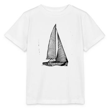 Sailboat Sketch - Stanley/Stella MINI CREATOR Kids’ T-Shirt - white - Front - Maike (125cm)
