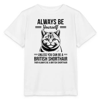 British Shorthair Cat British Shorthair Gift - Stanley/Stella MINI CREATOR Kids’ T-Shirt - white - Front - Maike (125cm)