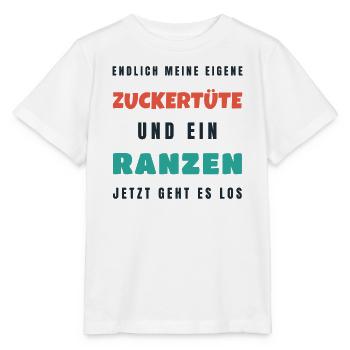 Endlich meine eigene Zuckertüte - Einschulung - Stanley/Stella Kinder T-Shirt MINI CREATOR  - Weiß - Vorne - Maike (125cm)