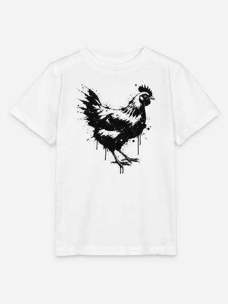 Hen Style Splatter Art Black - Stanley/Stella Kinder T-Shirt MINI CREATOR  - Weiß