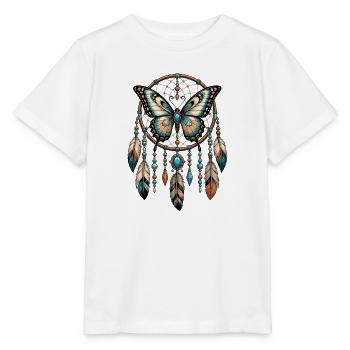 Butterfly Dreamcatcher - Stanley/Stella MINI CREATOR Kids’ T-Shirt - white - Front - Maike (125cm)