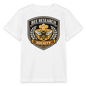 Bienenforschung Gesellschaft Abzeichen - Stanley/Stella Kinder T-Shirt MINI CREATOR  - Weiß - Vorne - Maike (125cm)