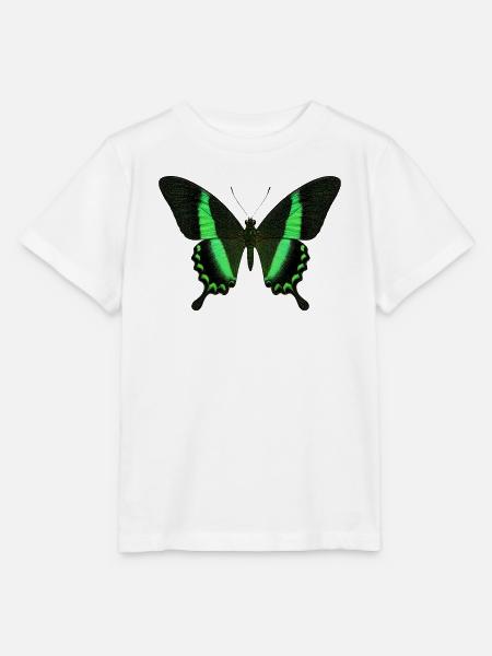 Smaragdschwalbenschwanz Papilio palinurus Schmetterling - Stanley/Stella Kinder T-Shirt MINI CREATOR - Weiß