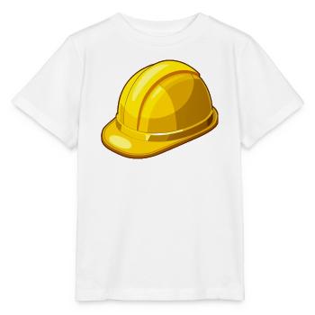 Gelber Schutzhelm - Stanley/Stella Kinder T-Shirt MINI CREATOR  - Weiß - Vorne - Maike (125cm)