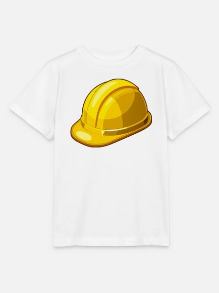 Gelber Schutzhelm - Stanley/Stella Kinder T-Shirt MINI CREATOR - Weiß