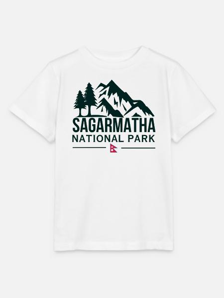 Sagarmatha Bergsilhouette National Park Nepal - Stanley/Stella Kinder T-Shirt MINI CREATOR - Weiß