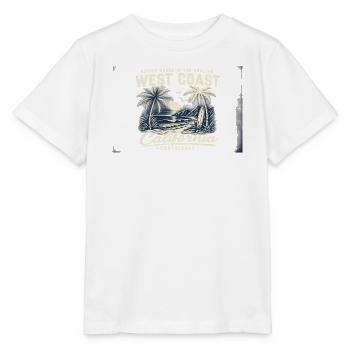 West Coast California Surfstrand - Stanley/Stella Kinder T-Shirt MINI CREATOR  - Weiß - Vorne - Maike (125cm)