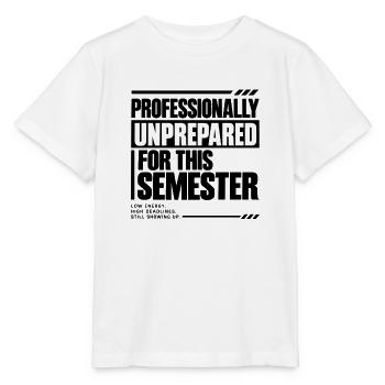 Beruflich unvorbereiteter Schüler - Stanley/Stella Kinder T-Shirt MINI CREATOR  - Weiß - Vorne - Maike (125cm)