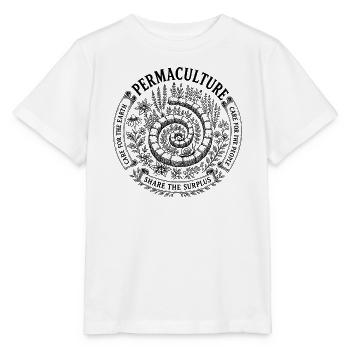 Permakultur-Kräuterspirale - Stanley/Stella Kinder T-Shirt MINI CREATOR  - Weiß - Vorne - Maike (125cm)