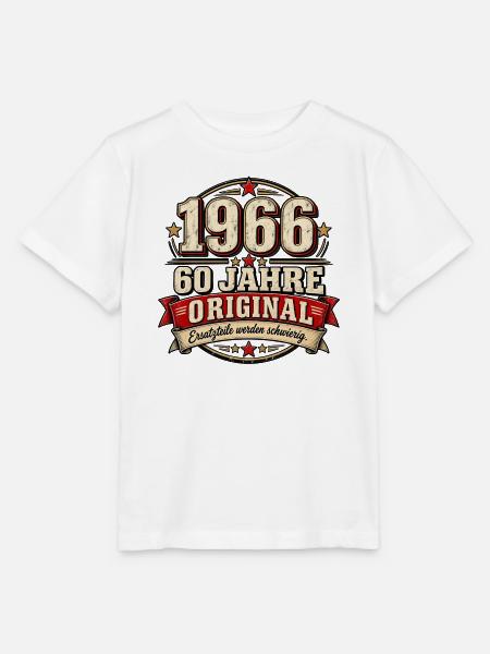 1966 – 60 Jahre Original | Lustiges Retro Design - Stanley/Stella Kinder T-Shirt MINI CREATOR - Weiß