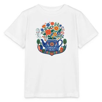 Floral Folk Krug – Gartens Glückseligkeit - Stanley/Stella Kinder T-Shirt MINI CREATOR  - Weiß - Vorne - Maike (125cm)