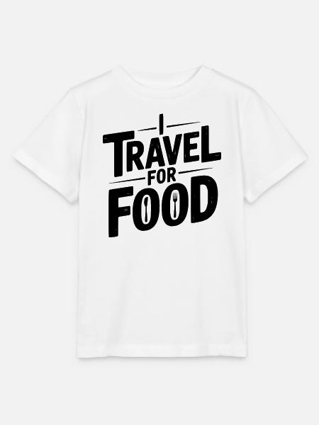 Ich reise zum Essen - Stanley/Stella Kinder T-Shirt MINI CREATOR - Weiß