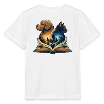 Tierliebe im Buchherz - Stanley/Stella Kinder T-Shirt MINI CREATOR  - Weiß - Vorne - Maike (125cm)