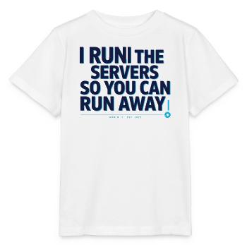 Server-Admin mit Humor - Stanley/Stella Kinder T-Shirt MINI CREATOR  - Weiß - Vorne - Maike (125cm)