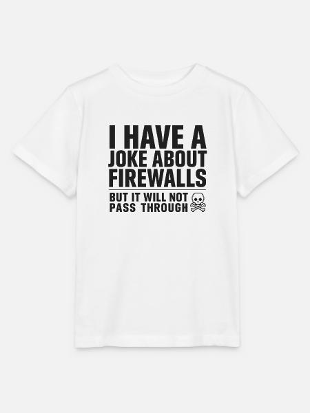 Firewall-Humor IT Admins - Stanley/Stella Kinder T-Shirt MINI CREATOR  - Weiß