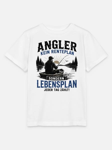 Angler Lebensplan - Stanley/Stella Kinder T-Shirt MINI CREATOR  - Weiß