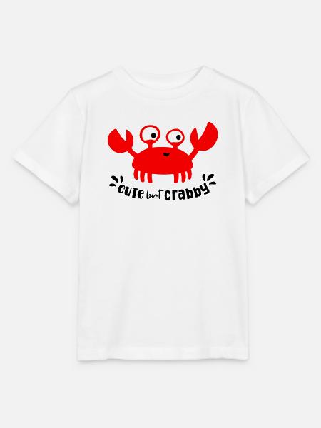 süßer Krebs cute but crabby - Stanley/Stella Kinder T-Shirt MINI CREATOR - Weiß