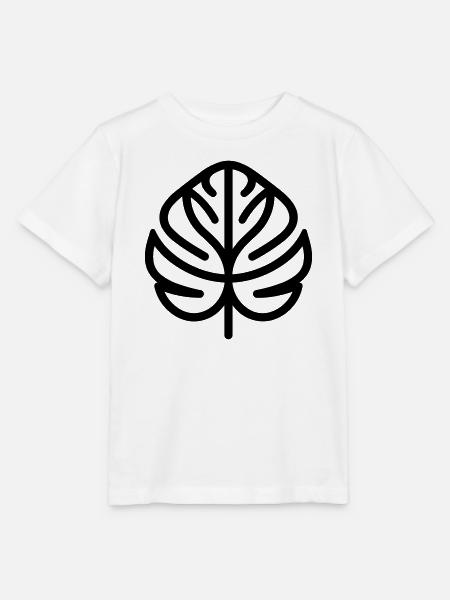 tropisches Blatt - Stanley/Stella Kinder T-Shirt MINI CREATOR - Weiß